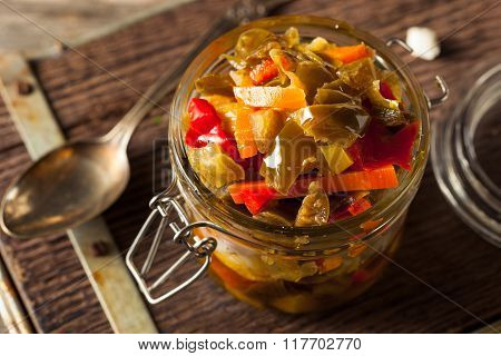 Spicy Homemade Pickled Giardiniera