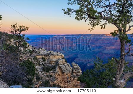 Grand Canyon Sunrise From Mather Point