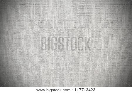 Woven white warp background with vignette