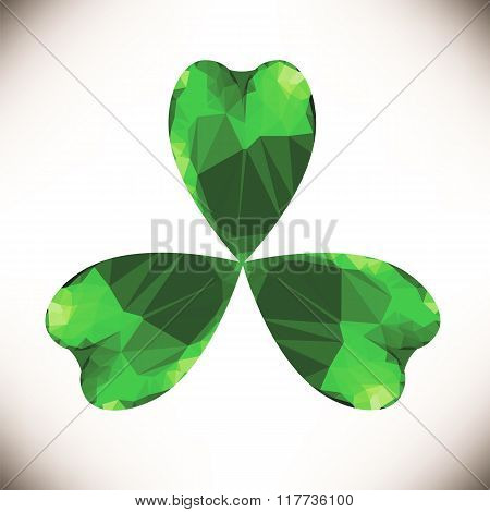 Green Clover Leaf