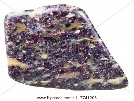Pebble Of Alunite Gemstone Isolated On White
