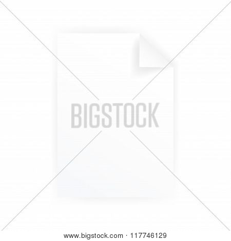 white paper sheet