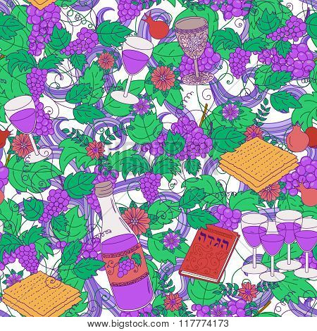 Passover seamless pattern background