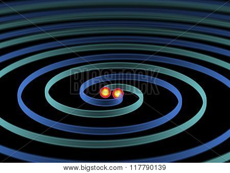 Illustration Of Gravitational Waves