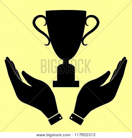 Concept icon with hands