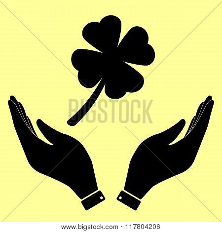 Concept icon with hands