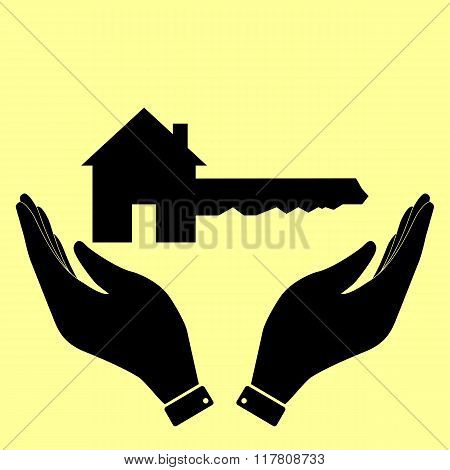 Concept icon with hands