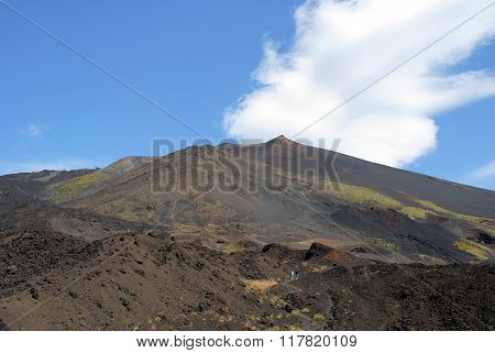 Volcano Etna In Sicily, Italy