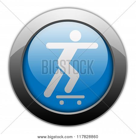 Icon, Button, Pictogram Skateboarding