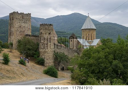 Ananuri Castle, A  Medieval Castle And Church Complex On The Aragvi River In Georgia