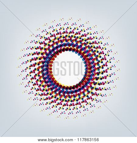 Circular Halftone Background