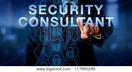 Cyber Professional Pushing Security Consultant
