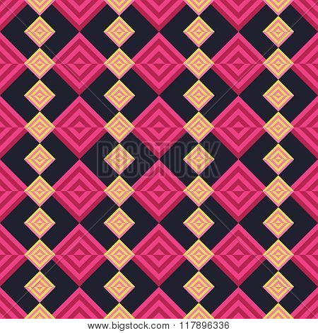 Seamless decorative vector background with abstract geometric pattern. Print. Repeating background.