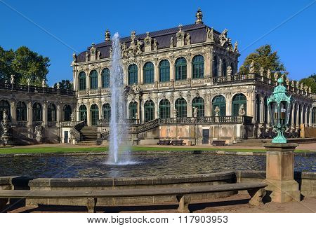 Palace Zwinger In Dresden,saxony,germany