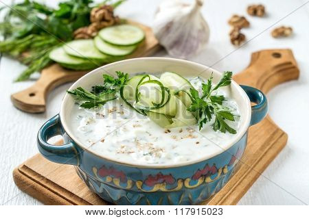 Spring Bulgarian Cold Soup Tarator