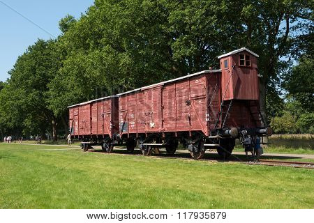 Railway Wagon At Former Nazi Transit Camp Westerbork.