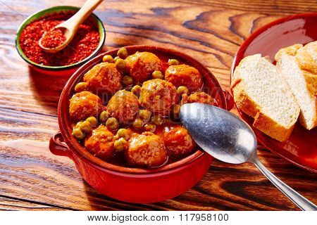 Meatballs tapas meatloaf albondiga recipe from Spain