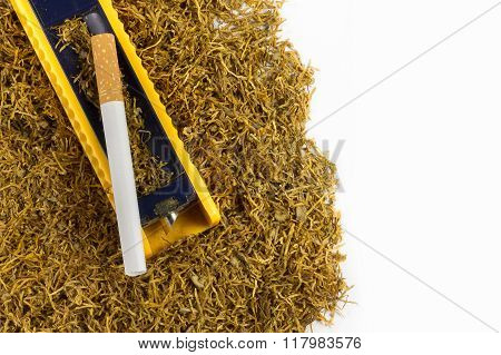 Cigarette Rolling Machine On Tobacco