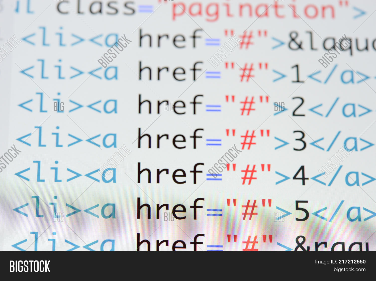 Real Html Code Image & Photo (Free Trial) | Bigstock