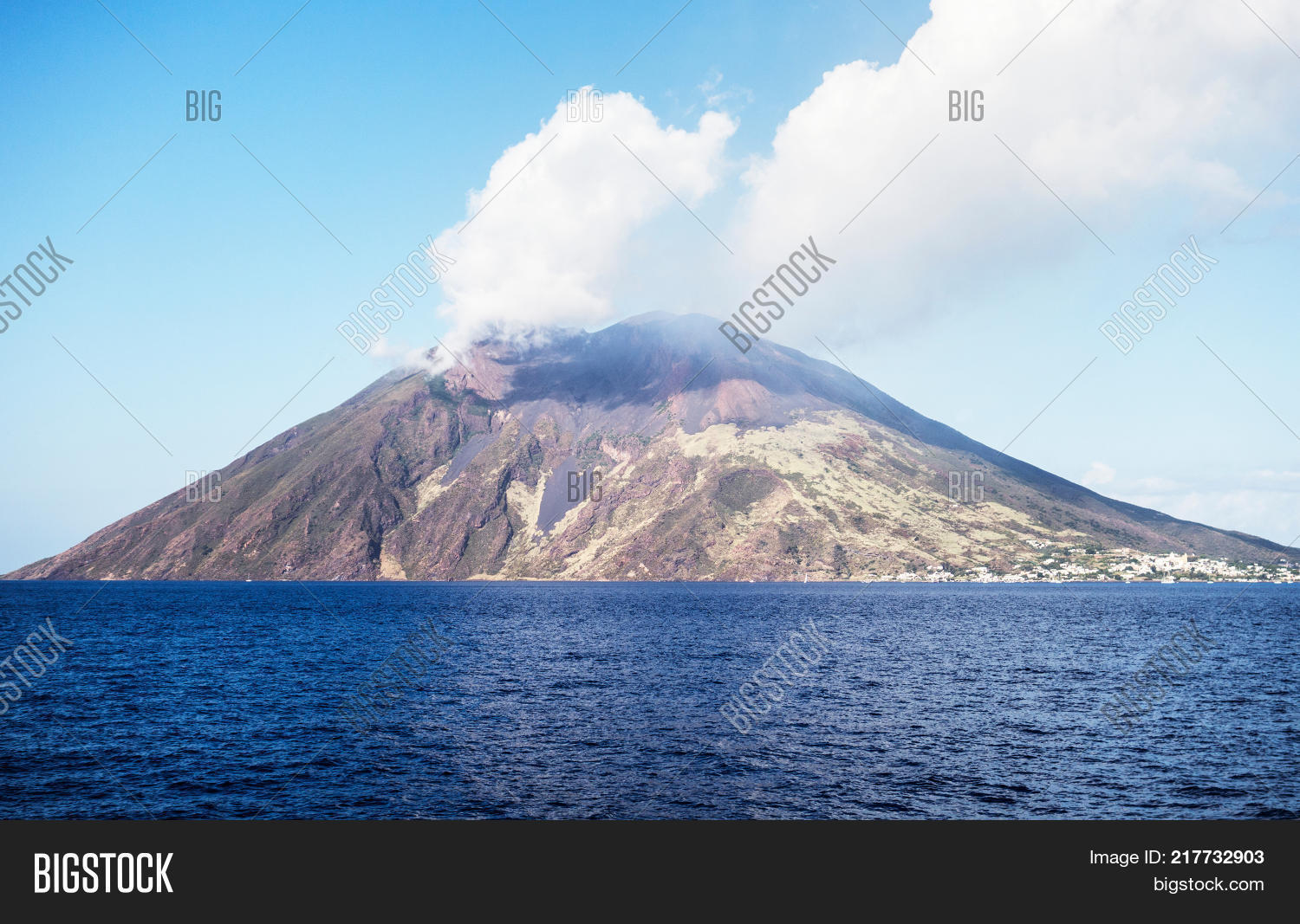 Stromboli Volcano Seen Image & Photo (Free Trial) Bigstock