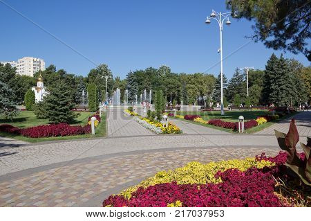 ANAPA, RUSSIA - AUGUST 05, 2017: Views of the city Anapa. Anapa is a resort town in Krasnodar Krai, Russia