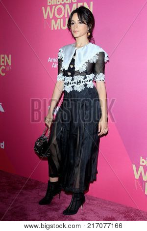 LOS ANGELES - NOV 30:  Camila Cabello at the 2017 Billboard Women in Music at the Ray Dolby Ballroom on November 30, 2017 in Los Angeles, CA