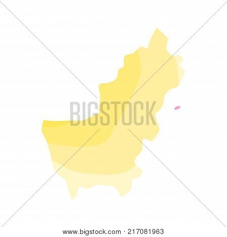 Karelia republic political map on a white background, Vector illustration