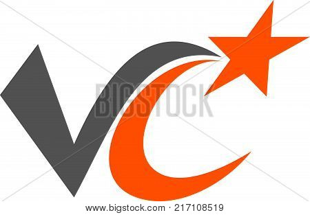 Modern Solution Letter V C Logo Design Template Vector