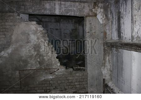 The Old Destroyed Military Base Of Missile Forces After The Explosions With The Command Post And The