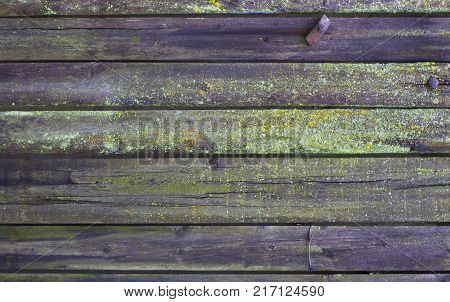 Abstract background of old worn wooden boards of different colors close up