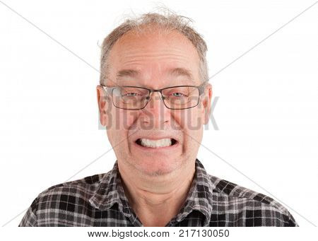 Man being stressed out