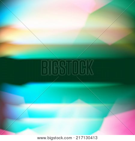 Cyan polygonal illustration consist of hexagonal elements. Triangular pattern for your business design. Geometric background with gradient.