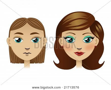 Ugly Girl Transformed Into Pretty Girl