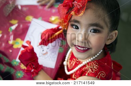 Asian Girl Smile With Costume