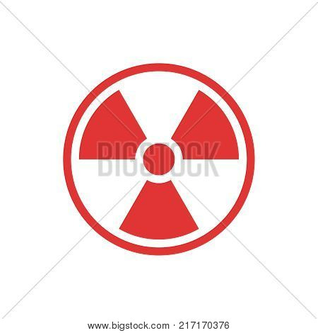 Radiation sign isolated. Radiation icon. Vector illustration eps 10