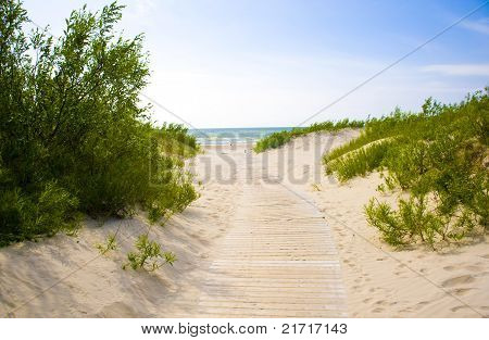 Jurmala (Letland). Afløb til havet.