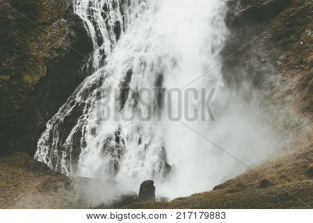 Avdalsfossen Waterfall in Norway Landscape Travel serene scenic view wild nature