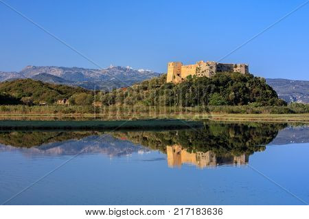 Castle of Grivas (Kastro Griva) in Lefkada Greece