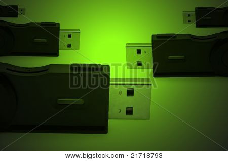พื้นหลังอะแดปเตอร์ Usb Sd