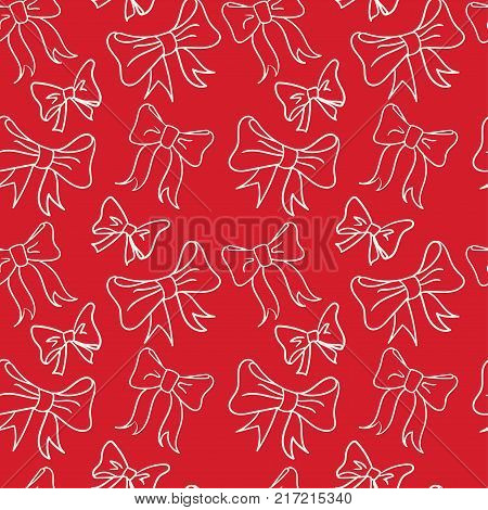 Seamless Pattern For Merry Christmas And New Year. Greeting Card.