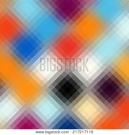 Blurred background. Geometric abstract pattern in low poly style. Effect of a glass.