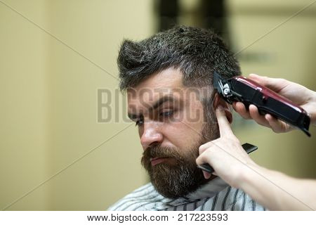 Man Wash Long Beard And Mustache