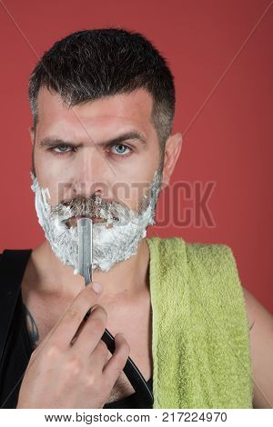 Haircut Of Bearded Man, Archaism.
