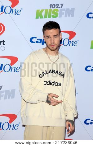 LOS ANGELES - DEC 2:  Liam Payne at the Jingle Ball 2017 at the Forum on December 2, 2017 in Inglewood, CA