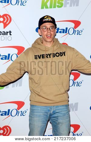 LOS ANGELES - DEC 2:  Logic, aka Sir Robert Bryson Hall II at the Jingle Ball 2017 at the Forum on December 2, 2017 in Inglewood, CA