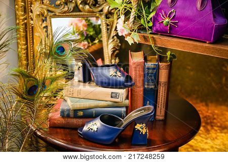 Milan, Italy - September 24, 2017:  La Perla Store In Milan. Fashion Week La Perla Shopping