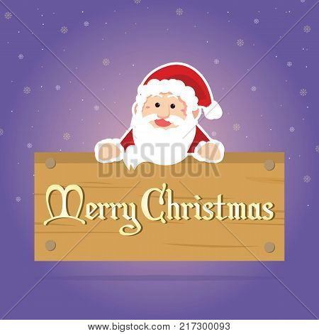 Merry Christmas greeting card style vector illustration