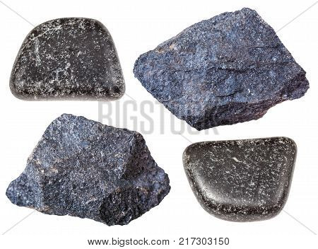 Various Chromite Stones (chromium Ore) Isolated