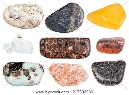 Various Chromite Stones (chromium Ore) Isolated