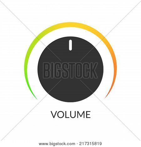 Digital volume regulator. Sound power controller illustration